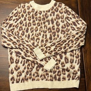 Cheetah Print Sweater